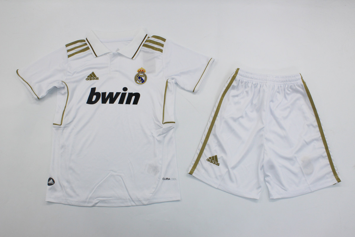 Kids-Real Madrid 11/12 Home Soccer Jersey